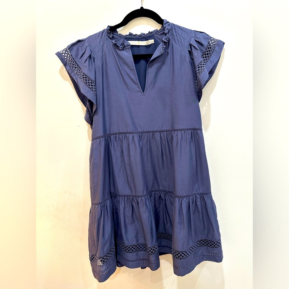 Marie Oliver - “Day Dress” in Oxford - XXS
Generous sizing. Would fit 00 to 2.